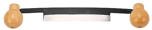 Straight Draw Double Anti Slip Wooden Handle, HRC30 Tungsten Steel Blade Incisive Debarking Hand Tool for Efficient Woodworking, Ideal Present for DIY Lovers