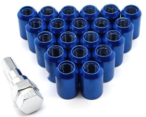 WTIXCRQ Radbolzen Radschraube 20PCS M12x1,5 M12X1,25 Racing Auto Zubehör Radmuttern Rad Felgen Radmuttern Edelstahl Radmuttern 32mm(M12x1.5,2)