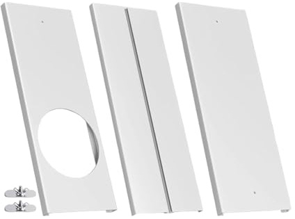LOVIVER Kit de Ventilation Télescopique PVC Robuste et Léger pour Fenêtre | Kit de Climatiseur Portable, Panneaux d'Étanchéité Segmenté pour Fenêtre Réglables Hauteur, Installation Facile