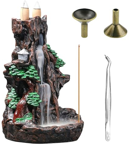 Rückfluss Wasserfall Räuchergefäß, Brunnen Räuchergefäß, Zen Garten Räucherstäbchen Halter, Haus Dekoration Räucherstäbchenhalter Für Lustig Aromatherapie Geschenke, Wohnkultur und Büro