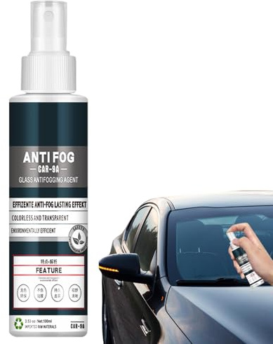Generico Espray limpiacristales para coche, descongelante de parabrisas de 100 ml, limpiador en spray antivaho para lentes, gafas, auriculares, herramientas de limpieza antivaho para interiores y