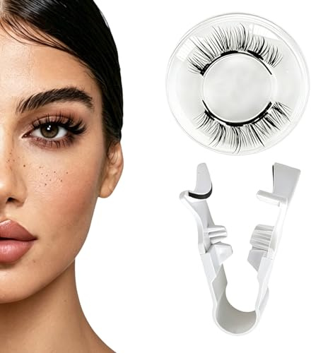 Faux cils magnétiques sans eyeliner avec applicateur, réutilisables, pour un look naturel, sans colle, parfaits pour un usage quotidien et les soirées.