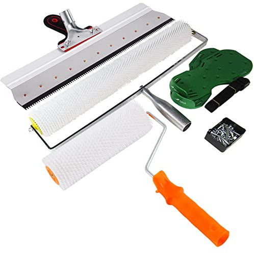 MXBAOHENG 11mm Spike Roller Cement Floor Self Levelling Screeding Tools Kit Epoxy Self Levelling Compound Tools