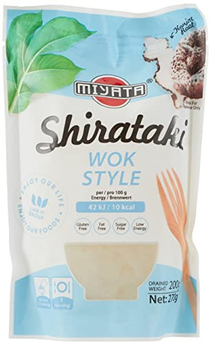 Miyata Shirataki Wok Style, Nudeln aus Konjakmehl, 6er Pack (6 x 270 g)