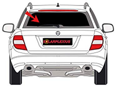 Solarplexius Auto-Sonnenschutz Scheiben-Tönung passgenau für Mercedes C-Klasse Kombi S204 Bj. 07-14 Keine Folie Für: 1x Heckscheibe