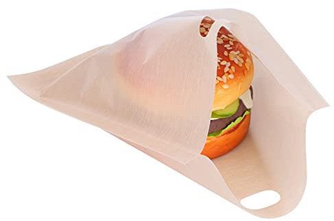 Toaster Bags 5Pcs Toaster Egg Pouch Grilled Cheese Toaster Bags Reusable Microwave Oven Barbecue Bag for BBQ Baking(16cm)