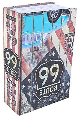 Buchtresor Mit Schlüssel, Ablagebuch Safe Aufbewahrungsbox Buchsafe Bücherregal Safe Dose Mit Schlüsselschloss Und Zahlenschloss