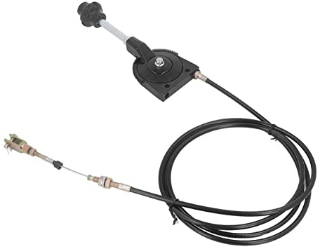 Fockety Excavator Manual Throttle Cable, 2.5m PU Tube Stainless Steel Joint Heavy Duty Excavator Motor Control Cable, Accelerator Throttle Assembly Cable for Hitachi EX230 EX230 Excavator