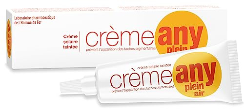SORIFA - Juego de 12 - ANY 2 Crema antimanchas con filtro solar - Cara y manos- Manchas marrones, pecas (eflidas), vejez, cicatriciales, máscara de embarazo (cloasma) Tubo 25 gr.