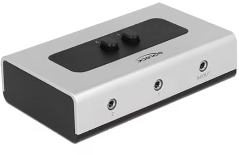 Delock 88061 - Umschalter Klinke 3,5 mm 2 Port manuell bidirektional