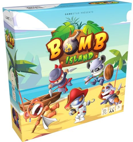 BOMB ISLAND | Gesellschaftsspiel | Einfach und lustig | Schatzsuche | Battle Royale | Abenteuer & Strategie | Piraterie mit Familie & Freunden | Geschenkidee | ab 7 Jahren