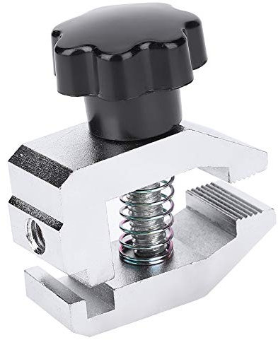 Jaw Clamp, SJJ-01 Stainless Steel Jaw Clamp Thrust Tension Meter Clamp Micrometer Fixture 500N High Loading Capacity for Testing The Tensile Destructive Force Insertion Extraction