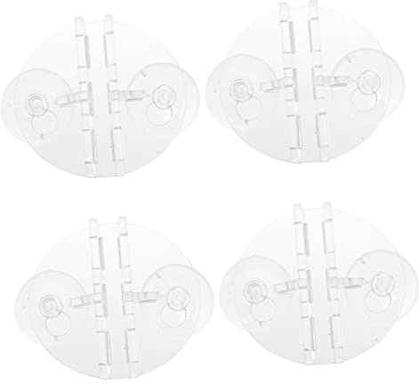 Yardwe 4pcs Transparent Acrylic Fish Tank Divider Clips Practical Cup Clips for Aquariums Easy to Install Divider for Fish Separation