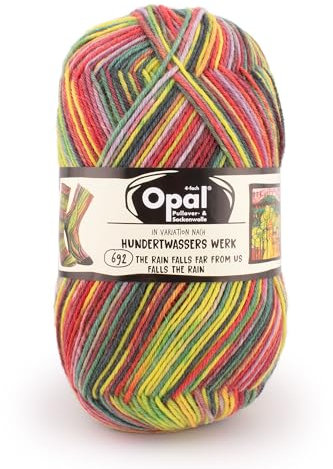 Opal - Opal Nach Hundertwasser Auflage 4056-692 (425m) 4-Lagig Langlebig Socke Garn - 1x100g