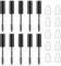 Leere Mascara Flasche,Mabor 10 Stück 10ml Leere Mascara Rohr mit Wimpern Zauberstab+Innenstopfen Nachfüllbare Mascara Flasche Leer Transparente Mascara Röhre Leakproof Leere Wimpern Rohr