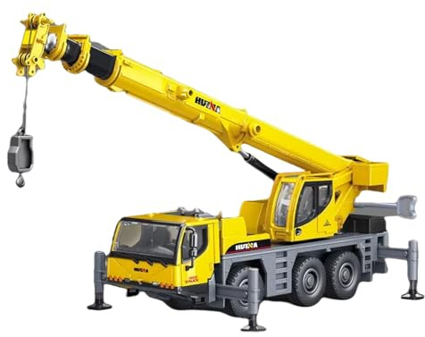 DDLONGDD Construction Toy All-Metal Truck Crane Model Die Cast 1:50 Scale - Highly Detailed, Perfect for Collectors and Display, Durable Alloy Material, Ideal Gift