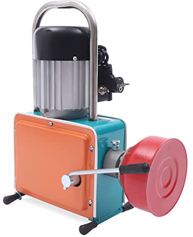 JUDEMII 1000 W avloppsrensare maskin med 12 m fjädrar, rörrengöringsenhet med ren kopparmotor 400 rpm, rörrensare IP44 rörrengöringsmaskin med 20–150 mm diameter rengöringsrör