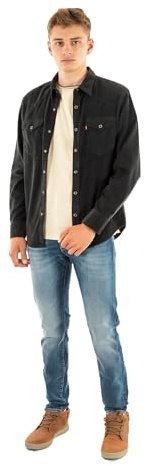 Levi's Barstow Western Standard Jet Black Cordu, Jet Black, M