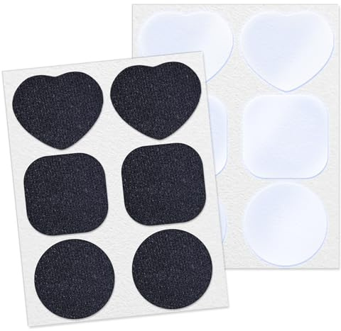 Birllaid Pool Reparaturset Hochleistungs für Hüpfburgen, Stoffe, Zelte, Segeltuch, Vordächer, Poolschwimmer, Wohnmobilmarkisen, Bootsabdeckungen, wasserdicht, klar und schwarz, 12PCS