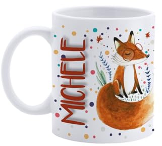 Paolo Chiari Tazza in Ceramica Caffè e Tè, Personalizzata con Nome, Idea Regalo Compleanno per Amici e Familiari, Certificata per Alimenti, Adatta al Microonde, Made in Italy (Michele)