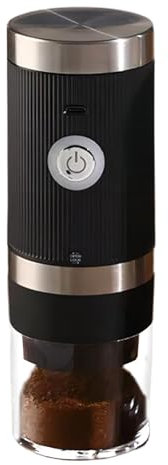 Molinillo de café eléctrico - Molinillo de especias para granos de café, molino cónico recargable | Molinillo de nueces inalámbrico con carga USB, molinillo de café eléctrico portátil para viajes, cam