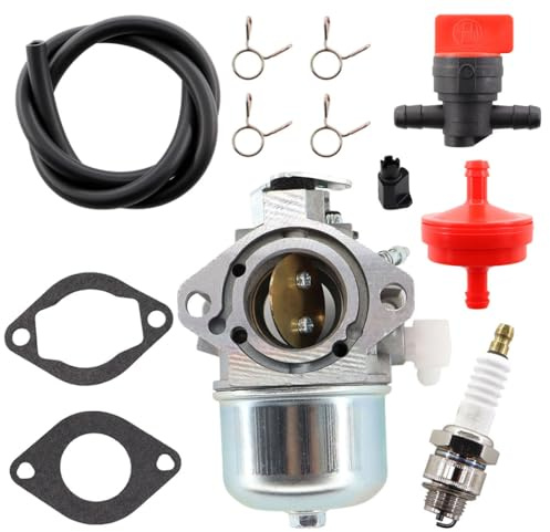 MCHNIC 699831 Carburateur pour Briggs & Stratton 283702 283707 284702 284707 284777 28D702 28D707 moteurs de tondeuse à gazon avec pièces de rechange 694941 499158 499163