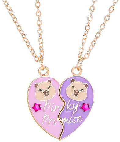 FloralGrace Juego de 2 Collares de Amistad de Capibara, Collares de Amistad de Capibara para 2 Chicas, Collar de Mejores Amigas corazón Manos Cadenas a Juego, Colgante de Capibara(Estilo 2)