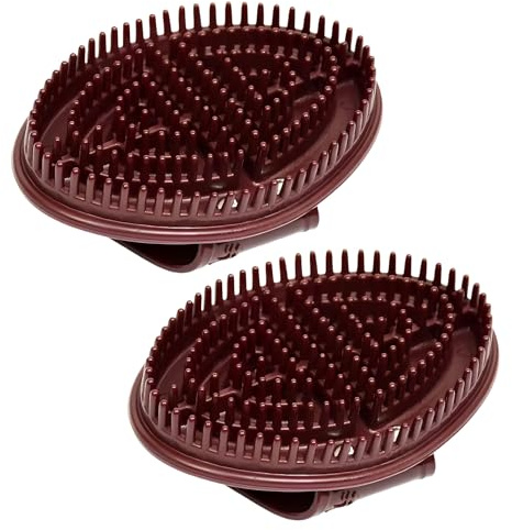 2 PCS Meridian Brush Massage Brush, Professional Acupressure Scalp and Body Brush for Full Body Relaxation, Deep Tissue Massage & Improved Circulation - Salon & Home Use