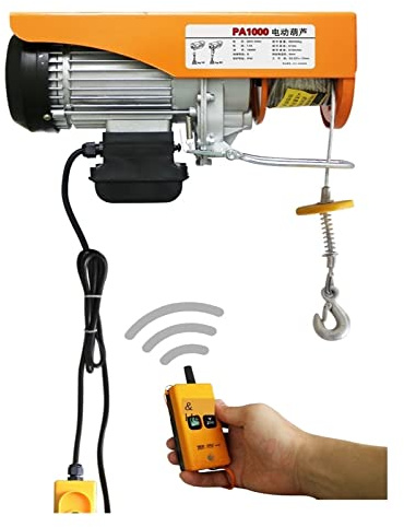 FHSLKXIM Palan Électrique 220 V Pa200-1000 Kg 12-20 M, Treuil Électrique pour Le Levage De Marchandises, Pa600 Kg 20 M