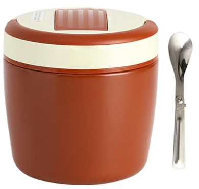 Minhaxue Portavivande per Cibo Caldo,1,2 l Bocca Larga Antigoccia Kit con Cucchiaio e Borsa - Contenitore Termico per Alimenti | Per Campeggio Escursionismo Arrampicata Picnic Sport Viaggi All'aperto