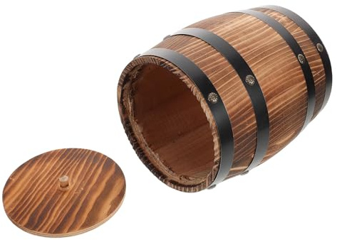 Beavorty Soporte de Madera Carbonizada para Utensilios Pequeño de 20 Cm, Porta Cubiertos Vintage para Cocina, Comedor, Oficina y Camping, Organizador Compacto para Tenedores, Cucharas