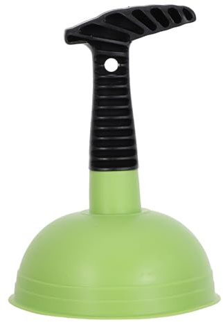 VILLFUL Sturalavandini per Lavandini e WC da Cucina Ventosa Potente, Impugnatura Ergonomica, Mini Sturalavandini Compatto Verde per Pulizia Scarichi Lavabo, Vasca e Doccia in Ambienti