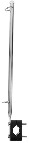PRETYZOOM Stainless Steel Marine Boat Flagpole Support for 7/8–1 1/4 Tubes, Small Yacht Flagpole Mount Bracket for Sailing and Boating Deck Hardware