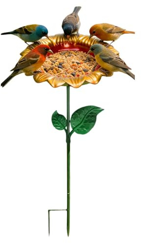 Vogelbad - Gartendekoration, wetterfest, Vogelbad für den Außenbereich, für Kolibris, Köhler, , Schmetterlinge, Hof,
