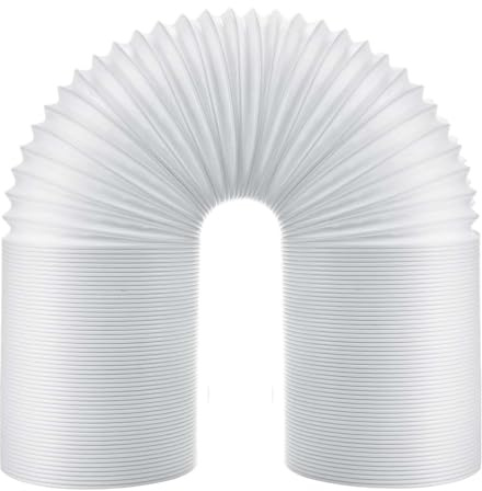 Posgcks Tubo Aire Acondicionado Portatil, Manguera Aire Acondicionado De PVC, Flexible Manguera Ventilación, L1.5/2 M Ø 13/15 Cm, Para AC, Extractores