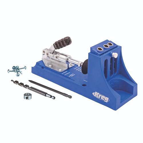 Kreg K4 Pocket Hole Jig - Adjustable, Versatile Jig for Strong Joints - Create Perfect, Rock-Solid Joints - Easily Adjustable Drill Guides - For Materials 1/2 to 1 1/2 Thick