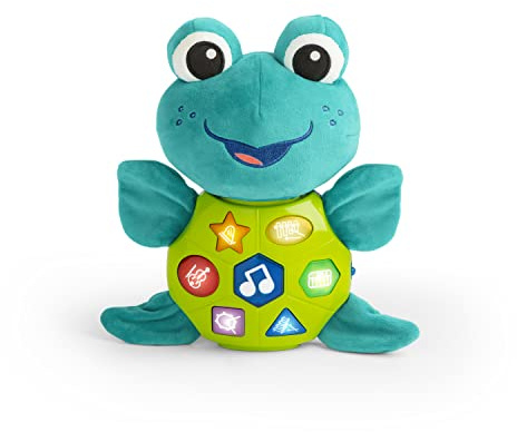 Baby Einstein, Jouet Musical Ocean Explorers Neptune’s Cuddly Composer, Jouet d'éveil en Peluche, Apprentissage des Couleurs et des Formes, 3 Langues, A Partir de 6 Mois