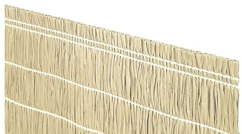 VERDELOOK Raffy Geländer aus Polypropylen in der Farbe Naturbeige 0,9x3m Gartenzaun
