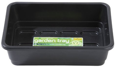 Garland GAL51HNB6 Standard Half-Size Seed Trays - Black (6-Piece), 23x11x17 cm