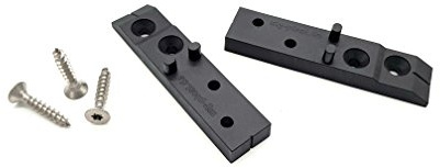 My Plast Terrassen-Abstandhalter – unsichtbarer 4 mm Distanzhalter inkl. V2A Schrauben für ALU und Holz UK, 4 mm, 100 Stück, 2 VPE HOLZ
