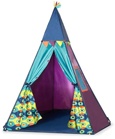 B. toys Tipi Zelt für Kinder mit Laterne für Licht – Spielzelt für Drinnen, Kinderzimmer, Indoor – Kinderzelt für Jungen und Mädchen ab 3 Jahren