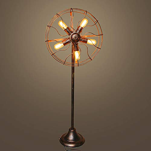 Lampe Lampadaire Sur Pied De Salon Vintage Industriel Metal Design Led Noir Scandinave E27 Halogene Cuivre Laiton Retro Moderne Bureau 5 Branches Sans Abat Jour Lampe De Liseuse Lecture A Pied Chambre