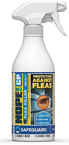 NOPE CP Flea Killer Spray for The Home (500ml) - Fast-Acting, Odourless & Non-Staining, Extended Residual Action up to 3 Months. Indoor & Outdoor Flea treatment
