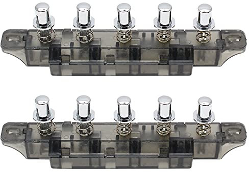 LDEXIN 2 Pcs Range Hood Keyboard Switch MQ22-5B AC 250V 4A 5 Pushbutton Piano Type Key Board Switch for Range Hood