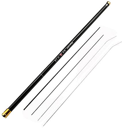 LUOSHUAI Stipprute Hoher Kohlenstoff 8m 9m 10m 11m 12m 13m Power Hand Pole Angelrute Ultra Hard Super Light Teleskopstangenstange mit Ersatztipp Angelrute (Length : 8m with Accessories)