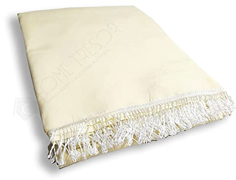 Home Tresor - Tenda da sole da Balcone, Veranda, Camper o Terrazzo con Anelli e Ganci Tessuto Resistente da Esterno, Tinta Unita Beige, Misura Cm. (140 x 300)
