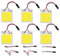 HUAZIZ 6 Stücke Superweiße energiesparende 5050 48-SMD-LED-Panel-Dome-Licht-Innenraum-Leseplatten-Licht-Dachdecken-Innenverkabelte Lampe + 6 Stücke Girlandenadapter