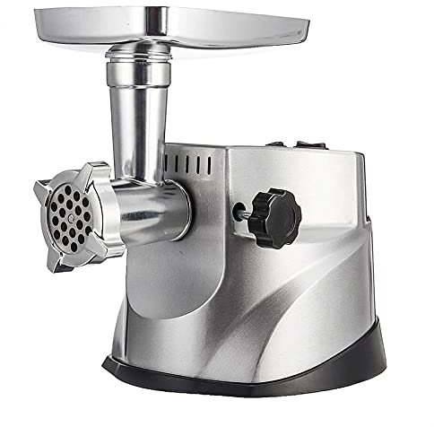 Hachoir à viande électrique 3000W 220V Hachoir à viande électrique Machine à farcir les saucisses Remplisseur de hachoir Facile à fabriquer (Couleur : Argent Taille : Taille unique) (Couleur : Ar