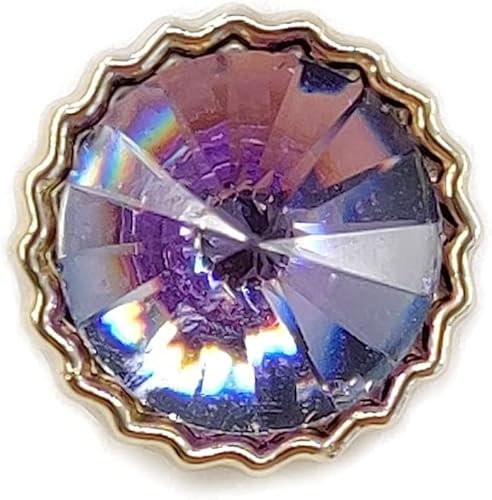 ANVALI Möbelnägel for Polstermöbel, Sofanägel, dekorative lila Strass-Harz-Nähknöpfe, 20 Stück – 12,5 mm, 1/2 (Color : OneColor)