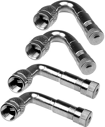 BESPORTBLE 4 Stück 90 45 Ventilverlängerung Aus Metall Reifenadapter Für Winkelräder 45-Grad-ventilschaftverlängerung Bike Air Inflation Erweiterungen LKW-Schrader-ventilschaft Wagen Eckrad